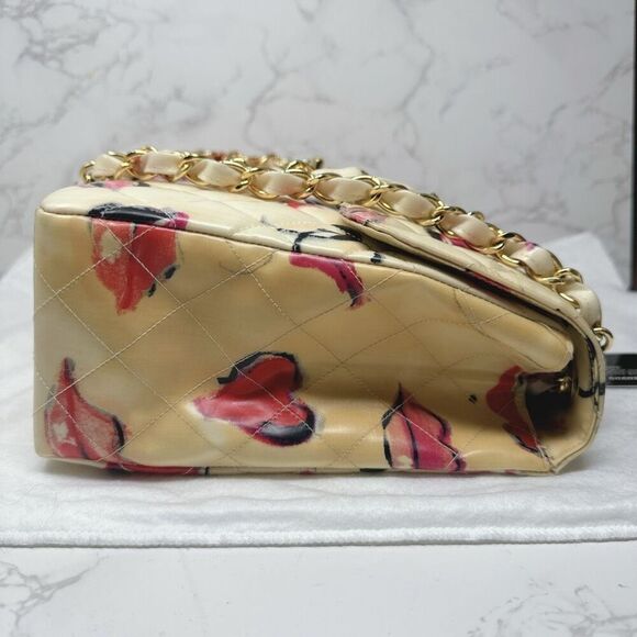 Chanel Vintage Jumbo 34 Lips & Kisses Barbie Chain Shoulder Bag - Picture 5 of 12